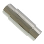 Runder Edelstahl Magnetverschluss, Rohr, plattiert, Kundenindividuell, keine, 22x5mm, Bohrung:ca. 3mm, verkauft von PC