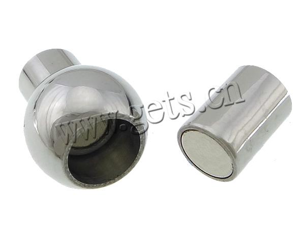 Runder Edelstahl Magnetverschluss, Laterne, plattiert, Kundenindividuell, keine, 18x9mm, Bohrung:ca. 3mm, verkauft von PC