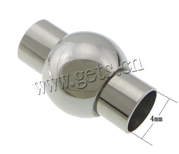 Round Stainless Steel Magnetic Clasp, Lantern, plated, Customized, more colors for choice, 18x10mm, Hole:Approx 4mm, Sold By PC