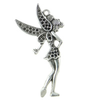 Character Shaped Zinc Alloy Pendants, Fairy, plated Approx 2mm, Approx 