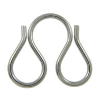 Stainless Steel M Clasp, 316 Stainless Steel, original color Approx 4mm 