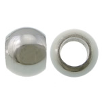 perles de grand trou en inox , acier inoxydable, tambour, Placage, Personnalisé, plus de couleurs à choisir Environ 2mm, Vendu par PC