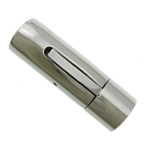 Stainless Steel Bayonet Clasp, Tube, plated, Customized Approx 8mm 