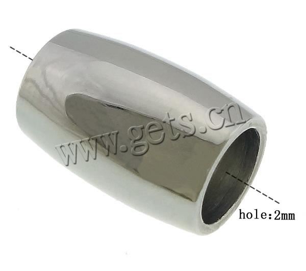 Abalorio separador tubo de acero inoxidable, chapado, Modificado para requisitos particulares, más colores para la opción, 10x5mm, agujero:aproximado 2mm, Vendido por UD