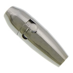 Runder Edelstahl Magnetverschluss, Rohr, plattiert, Kundenindividuell, keine, 19x9mm, Bohrung:ca. 6mm, verkauft von PC