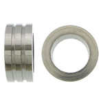 Stainless Steel Large Hole Beads, Donut, plated Approx 8mm 