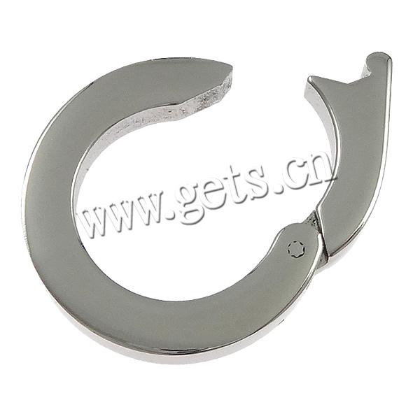 Stainless Steel Jewelry Clasp, Customized, original color, 20x21x3mm, Sold By PC
