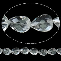 Abalorios de Cristal Imitación de Swarovsky, Gota, facetas, más colores para la opción, 18x13x9mm, agujero:aproximado 1.5mm, longitud:14 Inch, 20PCs/Sarta, Vendido por Sarta