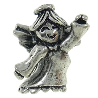Zinc Alloy European Beads, Angel, plated, without troll 13-19mm Approx 5mm 