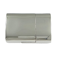 acier inoxydable fermoir magnétique, rectangle, Personnalisé, couleur originale Environ Vendu par PC
