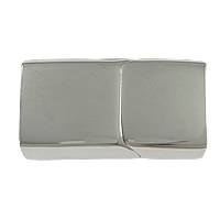 Stainless Steel Magnetic Clasp, Rectangle, Customized, original color Approx 