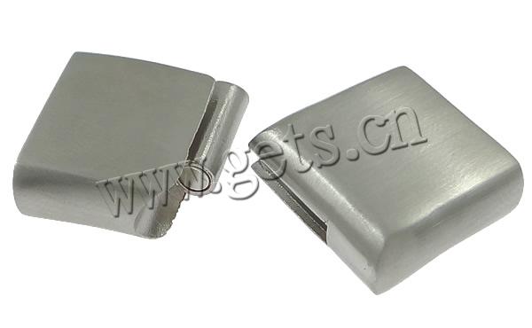 Stainless Steel Magnetic Clasp, Rectangle, Customized, original color, 29x19x7mm, Hole:Approx 16x5mm, Sold By PC