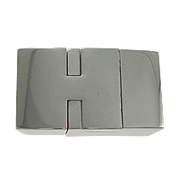 acier inoxydable fermoir magnétique, rectangle, Personnalisé, couleur originale Environ Vendu par PC