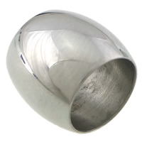 perles de grand trou en inox , acier inoxydable, tambour, Placage, Personnalisé, plus de couleurs à choisir Environ 8mm, Vendu par PC