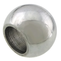 Stainless Steel Large Hole Beads, Drum, plated, Customized Approx 5mm 
