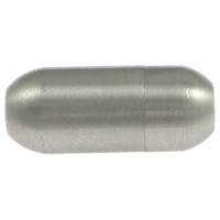 Runder Edelstahl Magnetverschluss, Zylinder, plattiert, Kundenindividuell, keine, 16x7mm, Bohrung:ca. 3mm, verkauft von PC