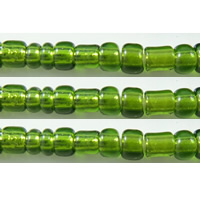 Perles de verre ligné argent, perles de rocaille en verre, tambour, argenté, plus de couleurs à choisir Environ 1mm Environ Vendu par lot