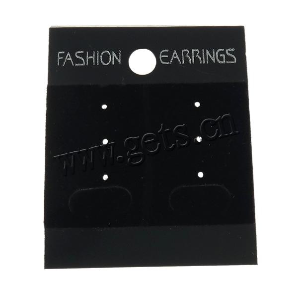 Ohrring Anzeige Karte, Kunststoff, Rechteck, 50x52mm, 1000PCs/Tasche, verkauft von Tasche