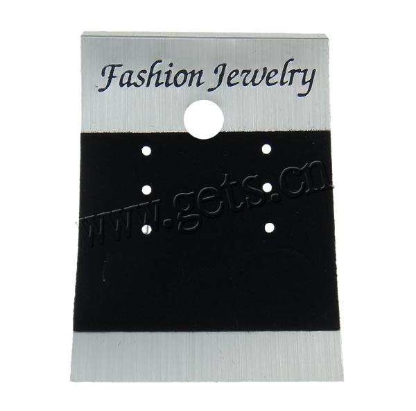 Earring Display Card, Plastic, Rectangle, 38x52mm, 1000PCs/Bag, Sold By Bag