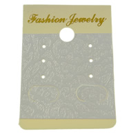 Earring Display Card, Plastic, Rectangle, Customized Approx 