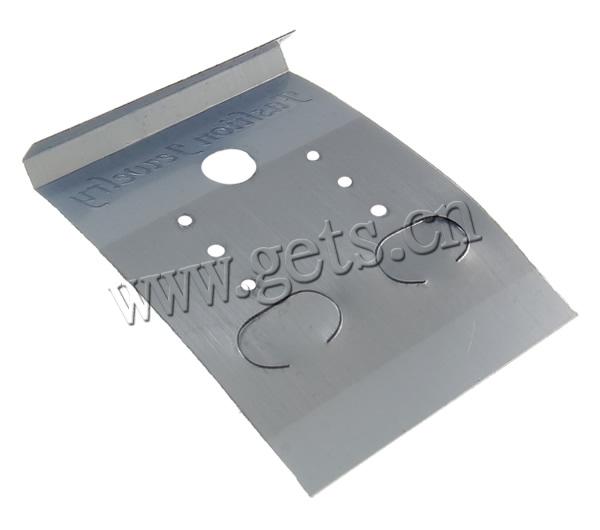Earring Display Card, Plastic, Rectangle, Customized, 52x36mm, 2000PCs/Bag, Sold By Bag