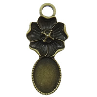 Zinc Alloy Pendant Cabochon Setting, plated Approx 4mm 