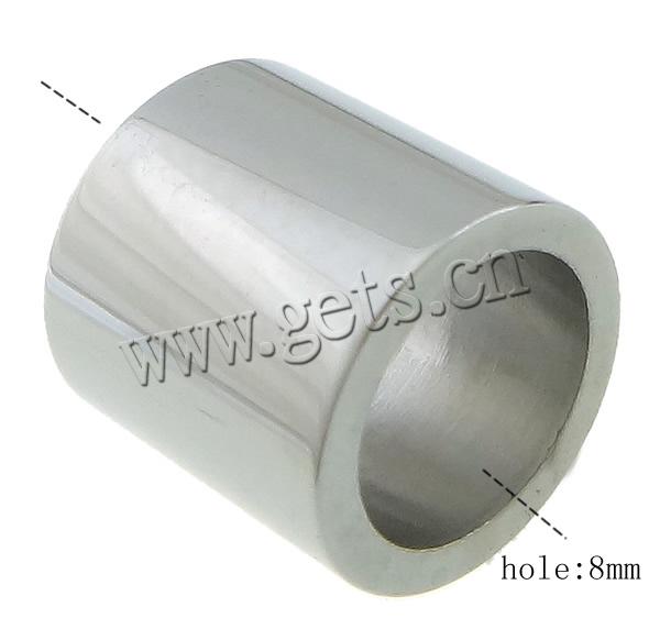 Abalorio separador tubo de acero inoxidable, Tubo Esférico, chapado, Modificado para requisitos particulares, más colores para la opción, 11x11mm, agujero:aproximado 8mm, Vendido por UD