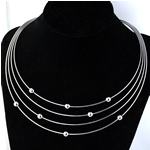 Stainless Steel Jewelry Necklace , original color, 6mm Approx 16 Inch 