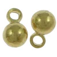 Brass Extender Chain Drop, Round, plated 4mm Approx 1mm 