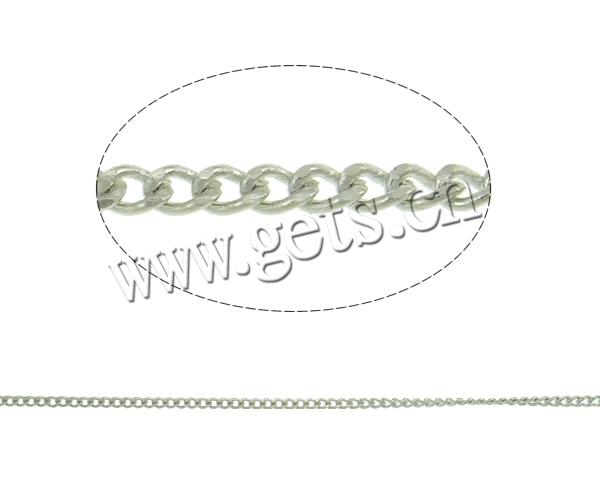 Латунная цепочка с овальными звеньями, Латунь, Другое покрытие, твист овал, Много цветов для выбора, не содержит кадмий, 1.5x1.2x0.3mm, 100м/Strand, продается Strand