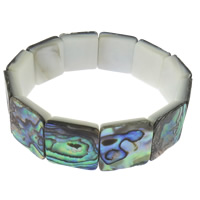 Abalone Shell Bracelets, Square .6 Inch 