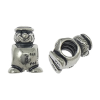 Troll Thailand Sterling Silver European Beads, Character, with troll, nickel, lead & cadmium free Approx 4mm 