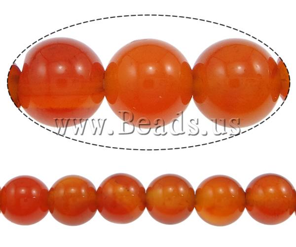 Natural Red Agate Beads, Round, more sizes for choice, Grade AB, Hole:Approx 1-1.5mm, Length:Approx 15.5 Inch, Sold By Strand