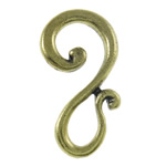 Zinc Alloy S Clasp, plated nickel, lead & cadmium free 