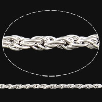 Eisen Seil Kette, plattiert, keine, frei von Nickel, 2.2x3mm, 100m/Strang, verkauft von Strang