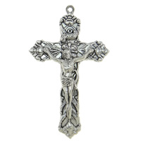 Zinc Alloy Cross Pendants, Crucifix Cross, plated Approx 1.5mm 