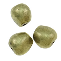 Perlas de pepita de aleación de zinc, Pepitas, chapado, más colores para la opción, 10x9x8.5mm, agujero:aproximado 2mm, Vendido por KG
