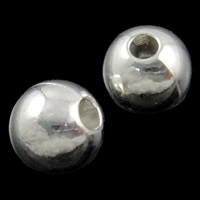 Zinc Alloy Jewelry Beads, Round, plated 10mm Approx 2.5mm 