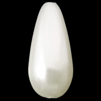 Imitation Perlen aus Kunststoff, ABS Kunststoff, Tropfen, Nachahmung Perle, keine, 8x17mm, Bohrung:ca. 1.5mm, ca. 850PCs/Tasche, verkauft von Tasche
