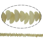 Kokos Perlen, Kokosrinde, Mond, originale Farbe, 12x5x7.5mm, Bohrung:ca. 1mm, Länge:ca. 16 ZollInch, ca. 100PCs/Strang, verkauft von Strang