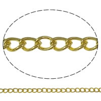 Twist ovale Einsenkette, Eisen, frei von Nickel, Blei & Kadmium, 2x3x0.5mm, 100m/Strang, verkauft von Strang