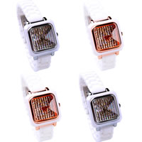 Women Wrist Watch, Zinc Alloy, with Porcelain & Glass, plated, with rhinestone cadmium free, 30mm, 13mm Approx 9 Inch 