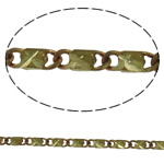 Latón soldada cadena, metal, chapado, cadena de valentino, más colores para la opción, libre de níquel, plomo & cadmio, 3.2x8.8x1.4mm, Vendido por m