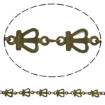 Brass Soldered Chain, Crown, plated nickel, lead & cadmium free 
