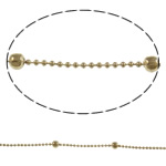Brass Ball Chain, plated nickel, lead & cadmium free, 3.2mm, 1.3mm 
