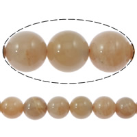 Sonnenstein Perle, rund, natürlich, 10mm, Bohrung:ca. 1mm, Länge:15 ZollInch, 37PCs/Strang, verkauft von Strang