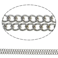 Железная цепочка-твист овальной формы, Железо, не содержит никель, свинец 100м/Strand, продается Strand
