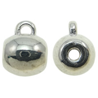 Zinklegierung Stiftöse Perlen, oval, plattiert, keine, frei von Kadmium, 8x8mm, Bohrung:ca. 2mm, verkauft von kg