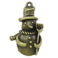 Zinc Alloy Christmas Pendants, Snowman, plated nickel, lead & cadmium free Approx 1mm, Approx 