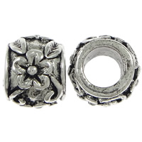 Zinc Alloy European Beads, Drum, plated, without troll Approx 5.5mm 